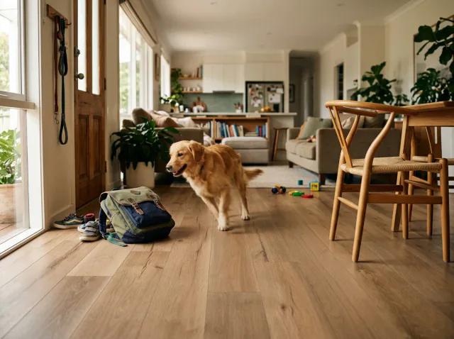 Laminate flooring built for everyday family life