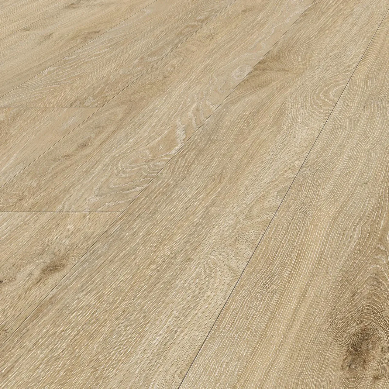 Angled view of a Phoenix collection swatch showing Aurora, a 7mm hybrid with matte embossed timber-look surface.